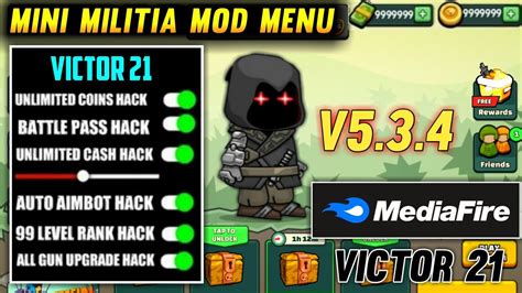 mini militia mod menu apk v5.3.4 download|Mini Militia .